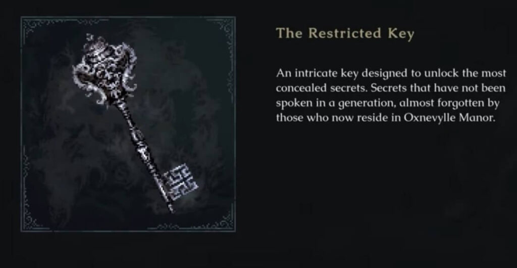 The Restricted Key