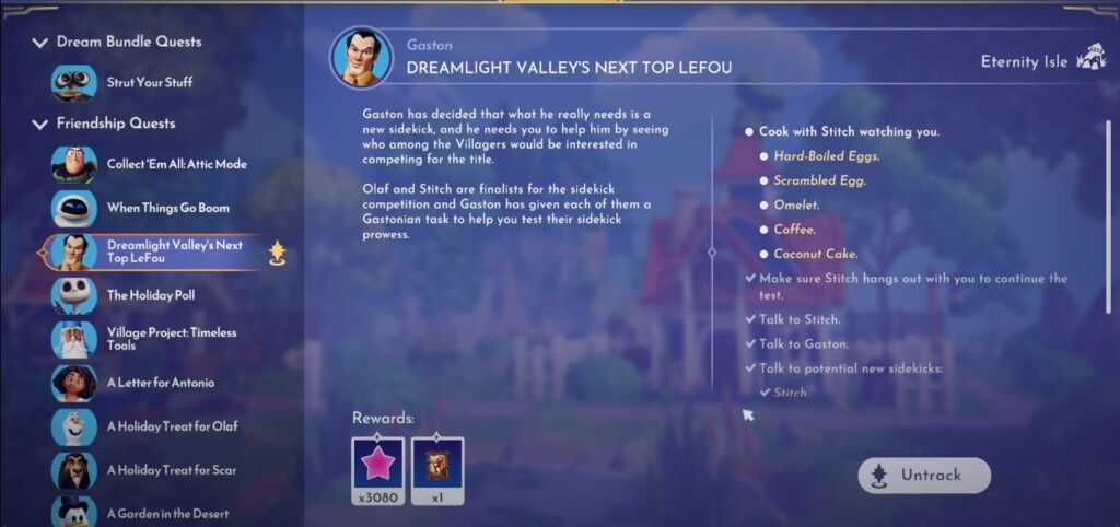 Disney Dreamlight Valley Next Top LeFou Quest