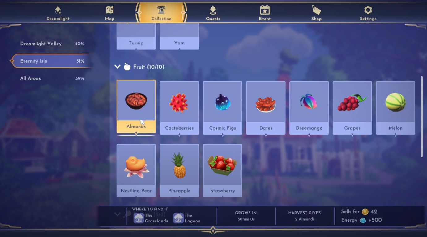 Disney Dreamlight Valley- How to get Almonds - Nintendo Rant